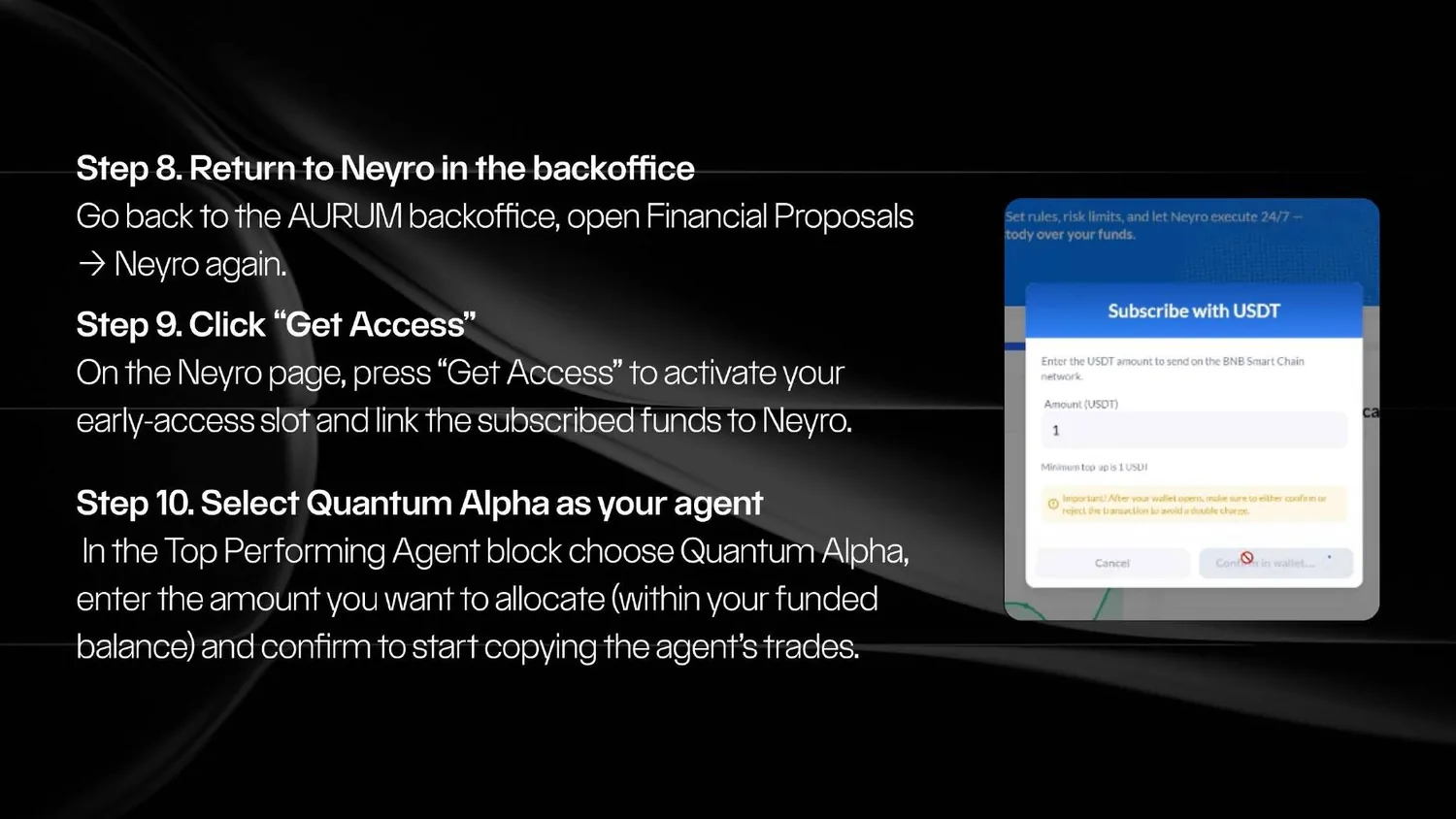 Neyro FAQ, pp. 8-14